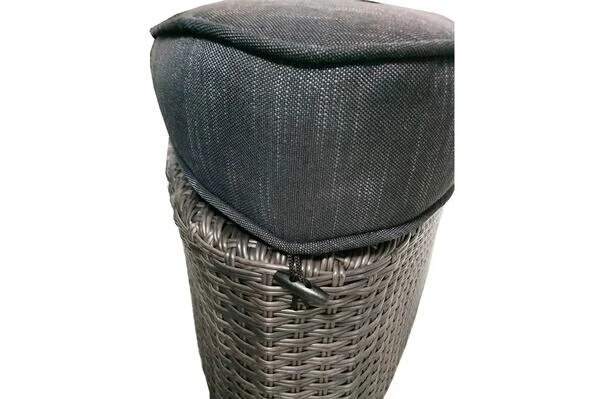 OUTFLEXX Houston Loungebett, Grau, Polyrattan, Doppel-halbrund, Viele Stellmöglichkeiten, Dach Klappbar 12 OUTFLEXX Houston Loungebett, Grau, Polyrattan, Doppel-halbrund, Viele Stellmöglichkeiten, Dach Klappbar – Bild 10