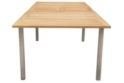 STERN Cardiff Esstischgruppe, Silber/taupe, Edelstahl/FSC-Teak, Tisch 180/240 X 100 Cm, 6 Stapel-, 2 Multipositionssessel -Kettler Verkaufs-Shop 10 19689.jpg