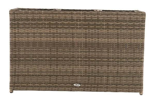 Ploß Rabida Pflanzgefäß, Champagner-meliert, Polyrattan, 113x40x70 Cm, Mit 3 Kunststoffeinsätzen 12 Ploß Rabida Pflanzgefäß, Champagner-meliert, Polyrattan, 113x40x70 Cm, Mit 3 Kunststoffeinsätzen – Bild 10