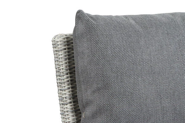 SIENA GARDEN Corido 2-Sitzer Sofa, Ice Grey, Alu / Gardino®-Geflecht, 136x83x88 Cm, Armlehne Rechts 12 SIENA GARDEN Corido 2-Sitzer Sofa, Ice Grey, Alu / Gardino®-Geflecht, 136x83x88 Cm, Armlehne Rechts – Bild 10