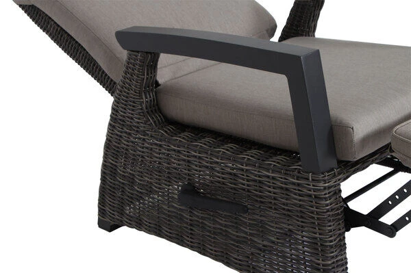 SIENA GARDEN Corido Relaxsessel, Charcoal, Alu / Gardino®-Geflecht, 73x87x103 Cm, Verstellbar 12 SIENA GARDEN Corido Relaxsessel, Charcoal, Alu / Gardino®-Geflecht, 73x87x103 Cm, Verstellbar – Bild 10