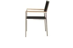 OUTFLEXX Sitzgruppe, Schwarz, Edelstahl/Teak, Esstisch 180 X 90 Cm, 6 Stapelstühle Gepolstert -Kettler Verkaufs-Shop 11 14190.jpg