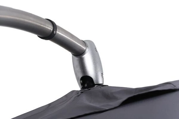 OUTFLEXX Luxus Ampelschirm, Anthrazit, Edelstahl/Aluminium, 350x350cm, Inkl. Schirmständer Und Schutzhülle 13 OUTFLEXX Luxus Ampelschirm, Anthrazit, Edelstahl/Aluminium, 350x350cm, Inkl. Schirmständer Und Schutzhülle – Bild 11