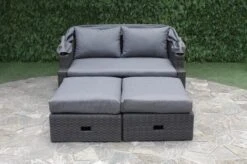 OUTFLEXX Fontana Loungebett, Grau, Polyrattan, Doppel-halbrund, Mit Unterschiebbaren Hockern, Dach Klappbar -Kettler Verkaufs-Shop 11 18545.jpg