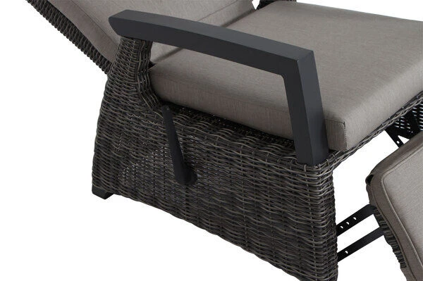 SIENA GARDEN Corido Relaxsessel, Charcoal, Alu / Gardino®-Geflecht, 73x87x103 Cm, Verstellbar 13 SIENA GARDEN Corido Relaxsessel, Charcoal, Alu / Gardino®-Geflecht, 73x87x103 Cm, Verstellbar – Bild 11