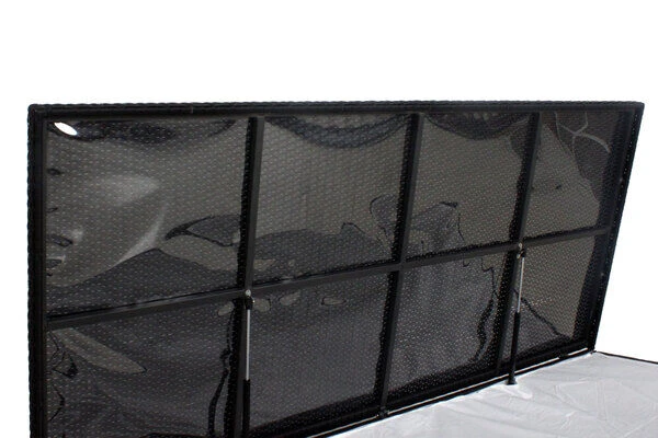 OUTFLEXX Kissenbox, Schwarz, Polyrattan, 204x94x75cm 9 OUTFLEXX Kissenbox, Schwarz, Polyrattan, 204x94x75cm – Bild 7