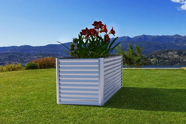 OUTFLEXX Hochbeet, Silber, Zincalume, Pulverbeschichtet, 180 X 90 X 84 Cm 4 OUTFLEXX Hochbeet, Silber, Zincalume, Pulverbeschichtet, 180 X 90 X 84 Cm – Bild 2