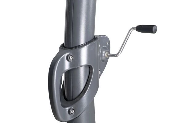 OUTFLEXX Luxus Ampelschirm, Anthrazit/creme, Edelstahl/Aluminium, 350x350cm, Inkl. Schirmständer Und Schutzhülle 15 OUTFLEXX Luxus Ampelschirm, Anthrazit/creme, Edelstahl/Aluminium, 350x350cm, Inkl. Schirmständer Und Schutzhülle – Bild 13