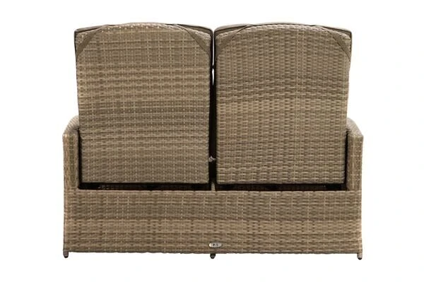 Ploß Rabida Comfort Dining / Lounge 2-Sitzer Sofa, Champagner-meliert, Polyrattan, 148x85x112 Cm, Verstellbar 15 Ploß Rabida Comfort Dining / Lounge 2-Sitzer Sofa, Champagner-meliert, Polyrattan, 148x85x112 Cm, Verstellbar – Bild 13
