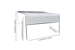 LECO Terrassenüberdachung , Natur/beige, Stahl/Textilene, 400 X 300 Cm 11 LECO Terrassenüberdachung , Natur/beige, Stahl/Textilene, 400 X 300 Cm -Kettler Verkaufs-Shop 14089 5.jpg