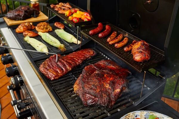 PIT BOSS Memphis Ultimate 4-in-1 Kombigrill, Schwarz, Stahl/Gusseisen, Smoker, Gas- Und Holzkohlegrill 16 PIT BOSS Memphis Ultimate 4-in-1 Kombigrill, Schwarz, Stahl/Gusseisen, Smoker, Gas- Und Holzkohlegrill – Bild 14