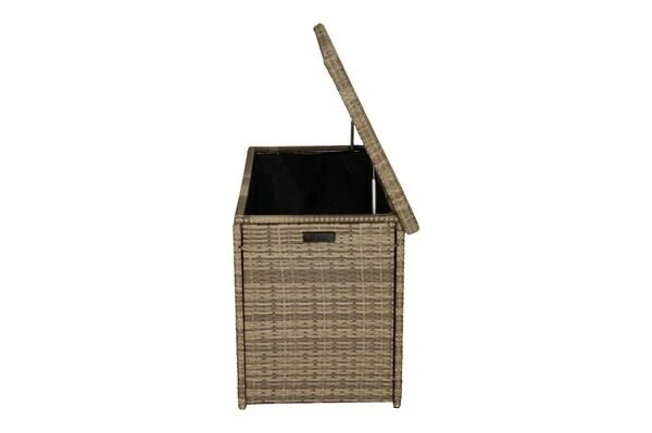 Ploß Rabida Kissenbox, Champagner-meliert, Polyrattan, 145x58x73 Cm, Inkl. Inlay 16 Ploß Rabida Kissenbox, Champagner-meliert, Polyrattan, 145x58x73 Cm, Inkl. Inlay – Bild 14