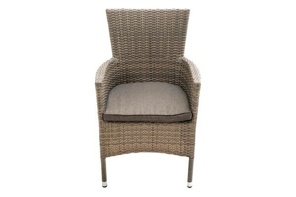 Ploß Rabida Sitzgruppe, Champagner-meliert, Polyrattan, Tisch 90 X 90 Cm, 4 Stapelsessel, Glasplatte In Steinoptik 17 Ploß Rabida Sitzgruppe, Champagner-meliert, Polyrattan, Tisch 90 X 90 Cm, 4 Stapelsessel, Glasplatte In Steinoptik – Bild 15