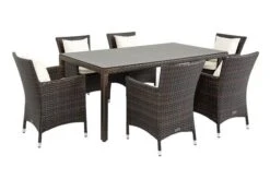 OUTFLEXX Dining Set, Braun Marmoriert, Polyrattan, Tisch 180x100cm, Spraystone, 6mm, 6 Sessel 36 OUTFLEXX Dining Set, Braun Marmoriert, Polyrattan, Tisch 180x100cm, Spraystone, 6mm, 6 Sessel -Kettler Verkaufs-Shop 15 21232.jpg