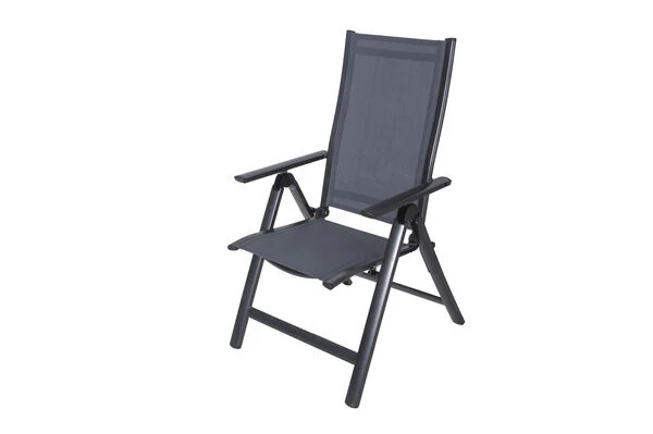 OUTFLEXX Premium Esstischgarnitur, Anthrazit/grau, Alu/Textilene, Ausziehtisch 180/240x100cm, 8 Multipositionssessel 17 OUTFLEXX Premium Esstischgarnitur, Anthrazit/grau, Alu/Textilene, Ausziehtisch 180/240x100cm, 8 Multipositionssessel – Bild 15