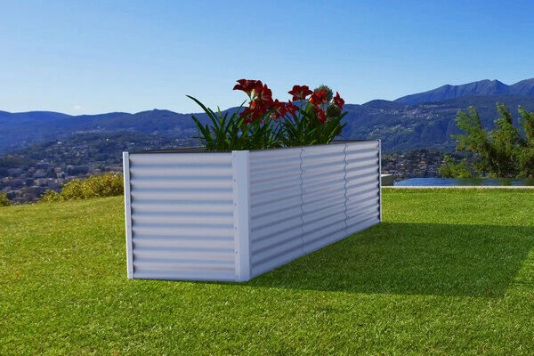 OUTFLEXX Set Hochbeet Mit Erweiterungsmodul, Silber, Zincalume, 180+80cm 4 OUTFLEXX Set Hochbeet Mit Erweiterungsmodul, Silber, Zincalume, 180+80cm – Bild 2