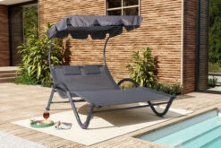 OUTFLEXX Doppelliege, Anthrazit, Polyester/Stahl Pulverbeschichtet, 205x138x34cm, Inkl. Nackenkissen, Rollbar 20 OUTFLEXX Doppelliege, Anthrazit, Polyester/Stahl Pulverbeschichtet, 205x138x34cm, Inkl. Nackenkissen, Rollbar -Kettler Verkaufs-Shop 16102 01.jpg