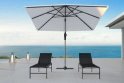 OUTFLEXX Ampelschirm, Creme, Pulverbesch. Aluminium, 300x300 Cm, Inkl. Plattenständer, Twist-Funktion -Kettler Verkaufs-Shop 16108 3 CGI.jpg