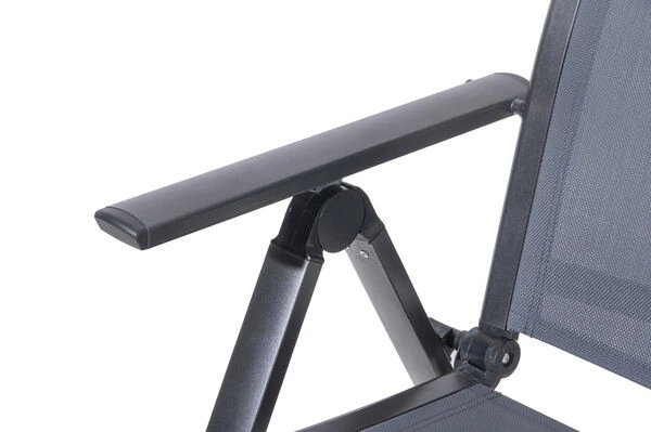 OUTFLEXX Premium Esstischgarnitur, Anthrazit/grau, Alu/Textilene, Ausziehtisch 180/240x100cm, 8 Multipositionssessel 18 OUTFLEXX Premium Esstischgarnitur, Anthrazit/grau, Alu/Textilene, Ausziehtisch 180/240x100cm, 8 Multipositionssessel – Bild 16