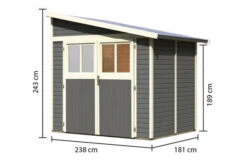 KARIBU Anlehnhaus Bomlitz 2, Terragrau, Fichtenholz 19mm, 255 X 181 X 243 Cm, Pultdach, Exkl. Fußboden -Kettler Verkaufs-Shop 17864 4 05.jpg