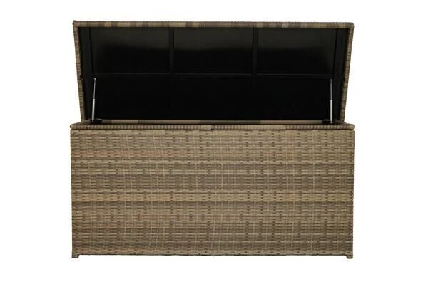 Ploß Rabida Kissenbox, Champagner-meliert, Polyrattan, 145x58x73 Cm, Inkl. Inlay 19 Ploß Rabida Kissenbox, Champagner-meliert, Polyrattan, 145x58x73 Cm, Inkl. Inlay – Bild 17