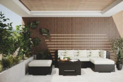 OUTFLEXX Loungemöbel-Set, Braun, Polyrattan, 5 Personen, Wasserfeste Kissenbox, Inkl. Loungetisch 19 OUTFLEXX Loungemöbel-Set, Braun, Polyrattan, 5 Personen, Wasserfeste Kissenbox, Inkl. Loungetisch -Kettler Verkaufs-Shop 18227 BOX D CGI 02.jpg