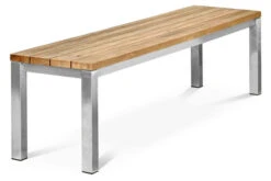 OUTFLEXX Gartenbank, Edelstahl/recyceltes FSC®-Teak, 160x40x45cm, Rustikal Gebürstet -Kettler Verkaufs-Shop 18316 06.jpg