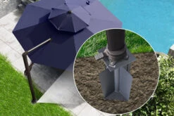 OUTFLEXX Bodenanker XL Für Ampelschirme, Anthrazit, Pulverbesch. Stahl, 28x28x60,5, Zum Einbetonieren -Kettler Verkaufs-Shop 18356 01.jpg