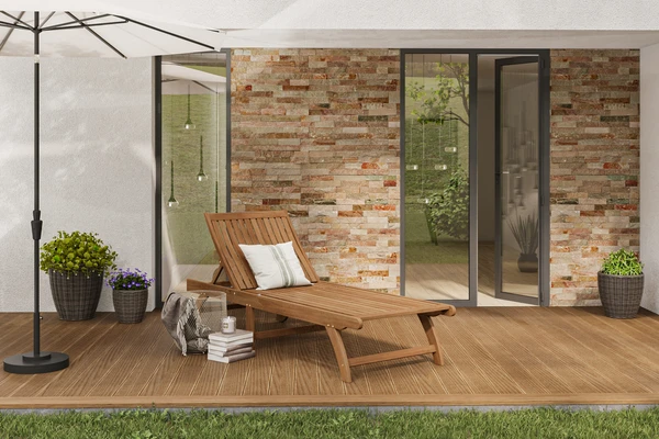 OUTFLEXX Sonnenliege, Natur, FSC-Akazienholz, 197 X 71,5 X 35 Cm, Mit Rollen 3 OUTFLEXX Sonnenliege, Natur, FSC-Akazienholz, 197 X 71,5 X 35 Cm, Mit Rollen