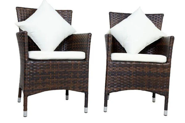 OUTFLEXX Dining Set, Braun Marmoriert, Polyrattan, Tisch 180x100cm, Spraystone, 6mm, 6 Sessel 20 OUTFLEXX Dining Set, Braun Marmoriert, Polyrattan, Tisch 180x100cm, Spraystone, 6mm, 6 Sessel – Bild 18