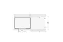 KARIBU Gartenhaus Trittau 5, Naturbelassen, Fichtenholz 40mm, 806 X 297 X 217 Cm, Pultdach, Anbau 4,4m Mit Rückwand -Kettler Verkaufs-Shop 19433 9 06.jpg