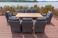 OUTFLEXX Esstischgarnitur, Edelstahl/recyceltes FSC-Teak, Tisch 220x100cm, 8 Diningsessel, A-Gestell -Kettler Verkaufs-Shop 19 19383.jpg