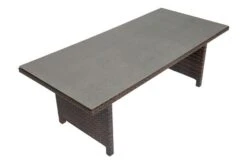 OUTFLEXX Dining Set, Braun Marmoriert, Polyrattan, Tisch 220x100cm, Spraystone, 6mm, 6 Dining Sessel, Verstellbar -Kettler Verkaufs-Shop 19 20664.jpg