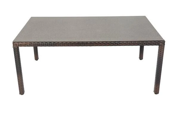 OUTFLEXX Dining Set, Braun Marmoriert, Polyrattan, Tisch 180x100cm, Spraystone, 6mm, 6 Sessel 21 OUTFLEXX Dining Set, Braun Marmoriert, Polyrattan, Tisch 180x100cm, Spraystone, 6mm, 6 Sessel – Bild 19