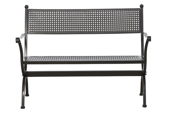 MBM Bank Romeo, Marone, Schmiedeeisen Verzinkt, Pulverbeschichtet, 2-Sitzer, 122x90x62 Cm 3 MBM Bank Romeo, Marone, Schmiedeeisen Verzinkt, Pulverbeschichtet, 2-Sitzer, 122x90x62 Cm