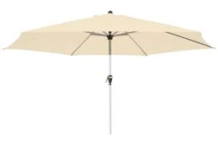 DOPPLER Active Auto Tilt Mittelstockschirm, Natur, Aluminium/Textil, Ø 320 Cm, Mit Kurbel
