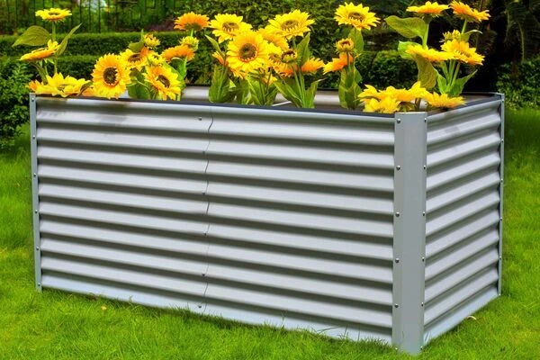 OUTFLEXX Hochbeet, Silber, Zincalume, Pulverbeschichtet, 180 X 90 X 84 Cm 3 OUTFLEXX Hochbeet, Silber, Zincalume, Pulverbeschichtet, 180 X 90 X 84 Cm