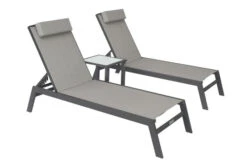 VILLANA 2er-Set Sonnenliegen, Anthrazit/grau, Alu/Textil, 198x66x32cm, Mit Beistelltisch 45x45cm -Kettler Verkaufs-Shop 1 13885.jpg