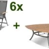 HARTMAN Aruba Esstischgruppe, Xerix/natur, Alu/FSC-Teak, 6 Hochlehner, 170x170cm -Kettler Verkaufs-Shop 1 16988.jpg