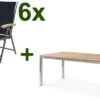 OUTFLEXX Esstischgarnitur, Edelstahl / FSC-Teak, Tisch 180 X 90 Cm, 6 Multipositionssessel, Schwarz -Kettler Verkaufs-Shop 1 17289.jpg