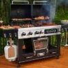PIT BOSS Memphis Ultimate 4-in-1 Kombigrill, Schwarz, Stahl/Gusseisen, Smoker, Gas- Und Holzkohlegrill