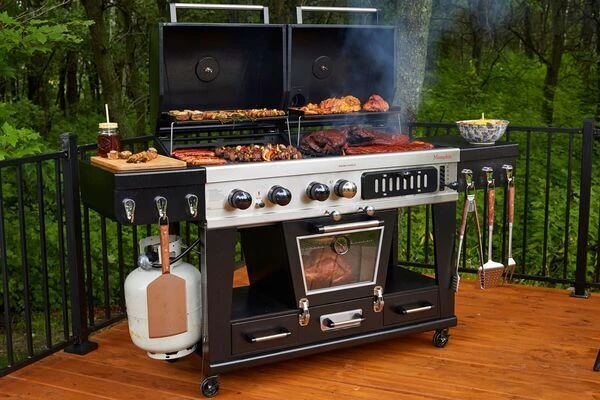 PIT BOSS Memphis Ultimate 4-in-1 Kombigrill, Schwarz, Stahl/Gusseisen, Smoker, Gas- Und Holzkohlegrill 3 PIT BOSS Memphis Ultimate 4-in-1 Kombigrill, Schwarz, Stahl/Gusseisen, Smoker, Gas- Und Holzkohlegrill