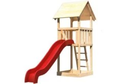 KARIBU Spielturm Lotti, Fichtenholz 18 Mm, Naturbelassen