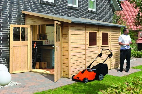 KARIBU Gartenhaus Bomlitz, Fichtenholz 19 Mm, Naturbelassen 3 KARIBU Gartenhaus Bomlitz, Fichtenholz 19 Mm, Naturbelassen