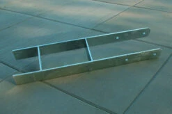 KARIBU H-Pfostenanker, Metall, Silber