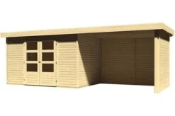 KARIBU Gartenhaus Askola 4, Fichtenholz 19 Mm, Pultdach