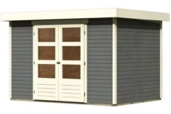 KARIBU Gartenhaus Askola 4, Fichtenholz 19 Mm, Pultdach