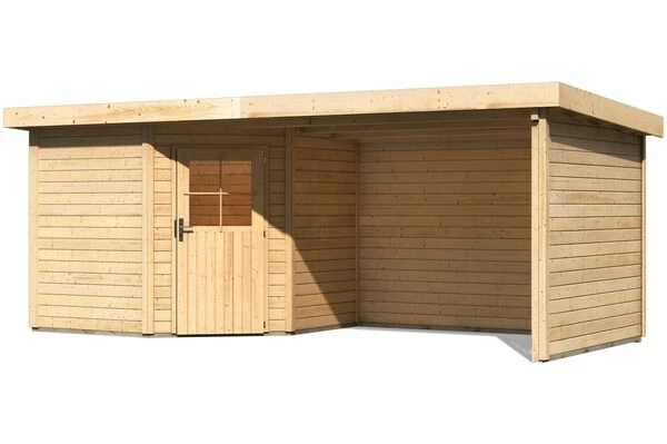 KARIBU Gartenhaus Neuruppin 2, Fichtenholz 28 Mm, Flachdach 3 KARIBU Gartenhaus Neuruppin 2, Fichtenholz 28 Mm, Flachdach