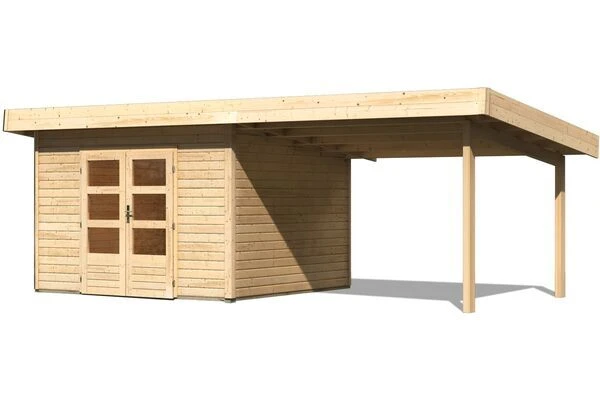 KARIBU Gartenhaus Northeim 3, Fichtenholz 38 Mm, Pultdach 3 KARIBU Gartenhaus Northeim 3, Fichtenholz 38 Mm, Pultdach