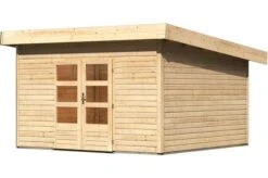 KARIBU Gartenhaus Northeim 5, Fichtenholz 38 Mm, Pultdach
